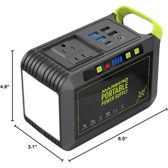 Portable Power Station 88Wh Solar Generator Backup Battery USB AC Outlet - Picture 2 of 7